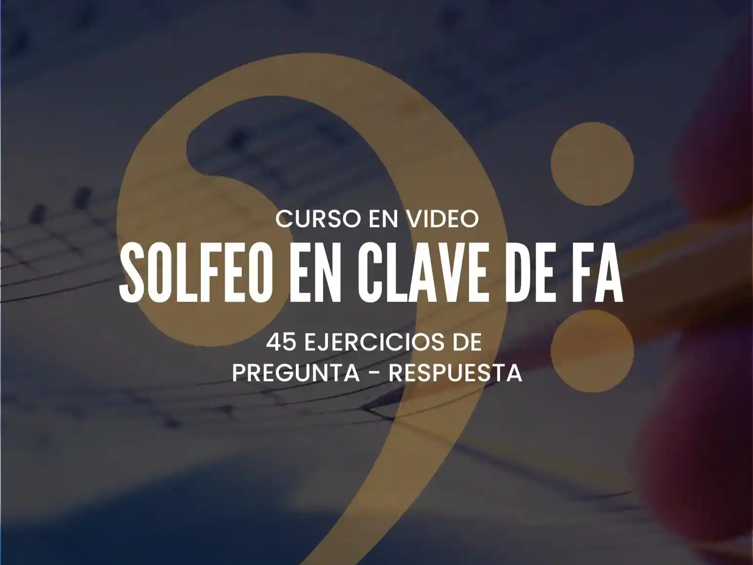 Curso de solfeo en clave de Fa
